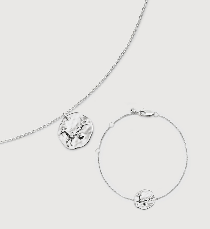 Capricorn Zodiac Chain Necklace and Bracelet Set  - Monica Vinader