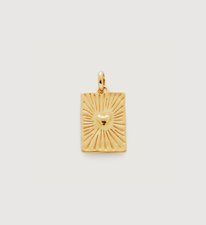 Gold Vermeil Talisman Heart Pendant - Monica Vinader