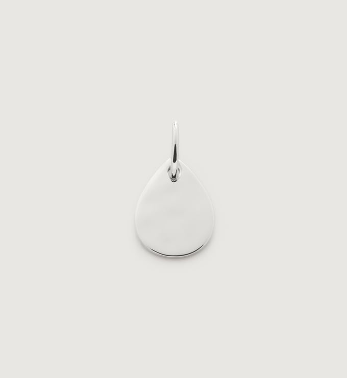 Sterling Silver Siren Muse Round Pendant - Monica Vinader