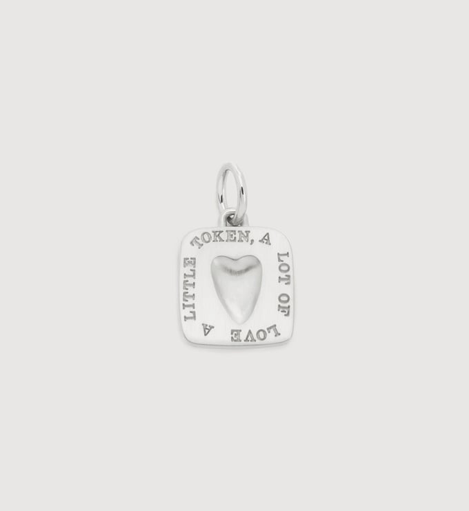 Sterling Silver Love Token Pendant - Monica Vinader