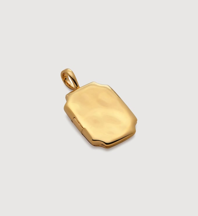 Gold Vermeil Signature Locket - Monica Vinader