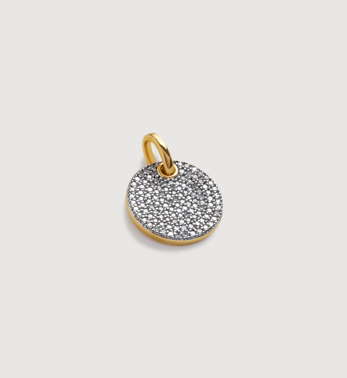 Gold Vermeil Ava Pavé Diamond Pendant - Diamond - Monica Vinader