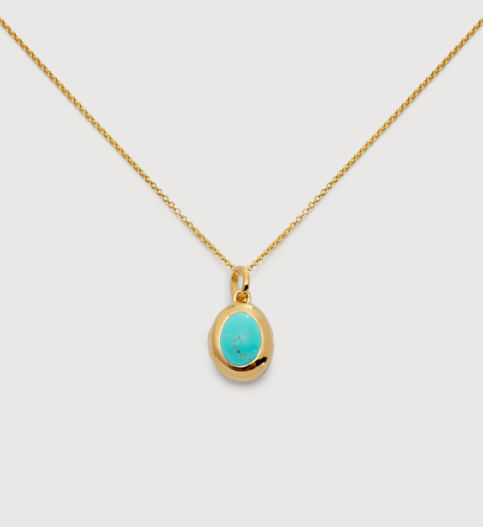 December Birthstone Locket Necklace - Monica Vinader