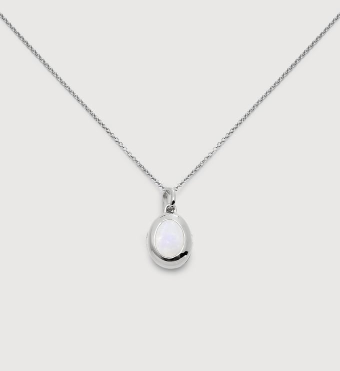 June Birthstone Locket Necklace - Monica Vinader
