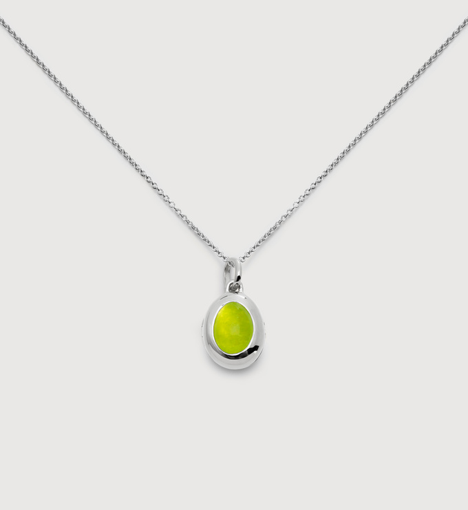 August Birthstone Locket Necklace - Monica Vinader