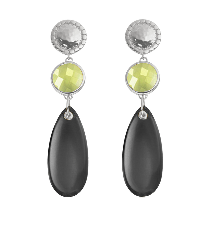 Sterling Silver Mini Luna Almond Drops - Monica Vinader