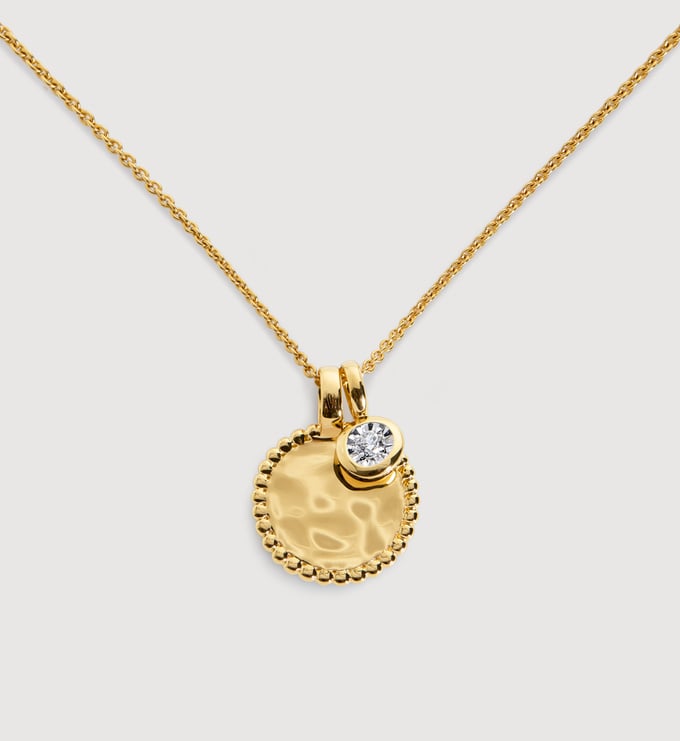 Deia and Diamond Necklace  - Monica Vinader