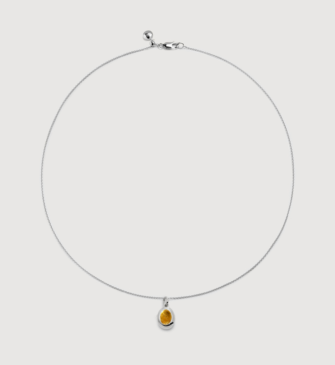 November Birthstone Locket Necklace - Monica Vinader