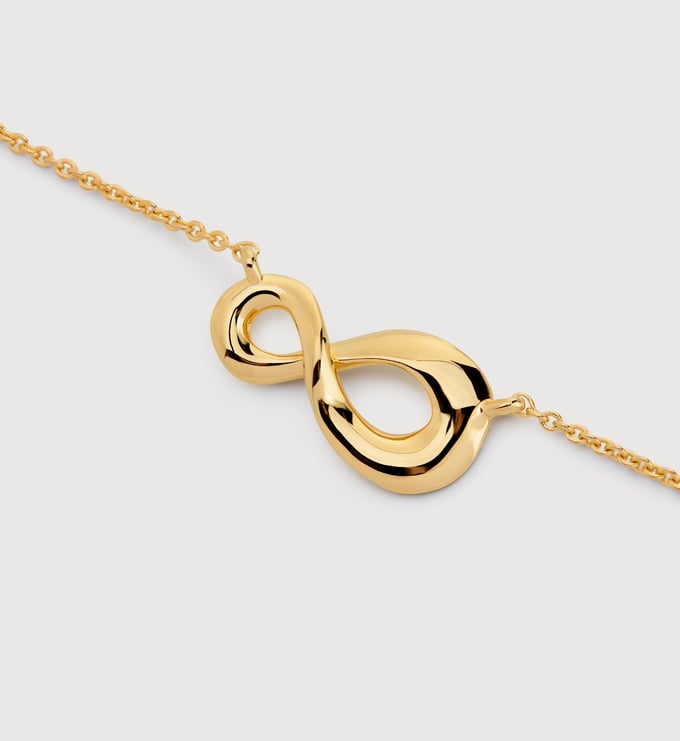 Gold Vermeil Infinity Chain Necklace - Monica Vinader
