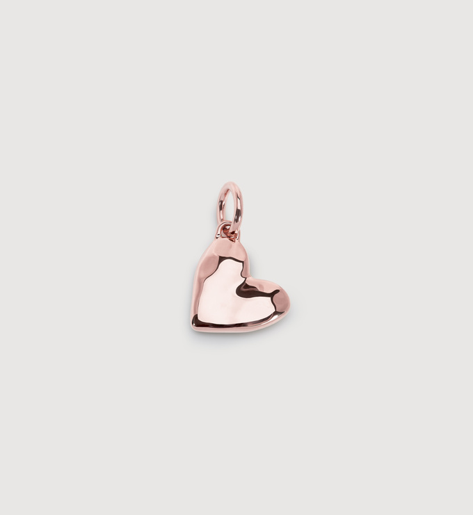 Rose Gold Vermeil Heart Pendant - Monica Vinader