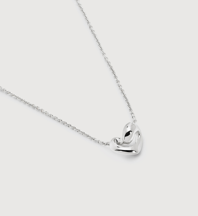 Sterling Silver Infinity Heart Small Chain Necklace - Monica Vinader