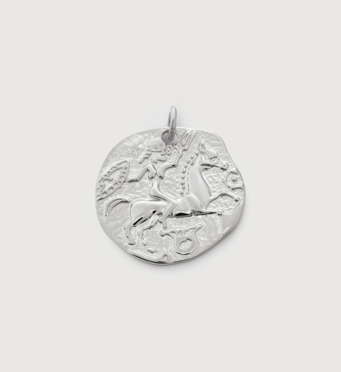 Sterling Silver Goddess Coin Pendant - Monica Vinader