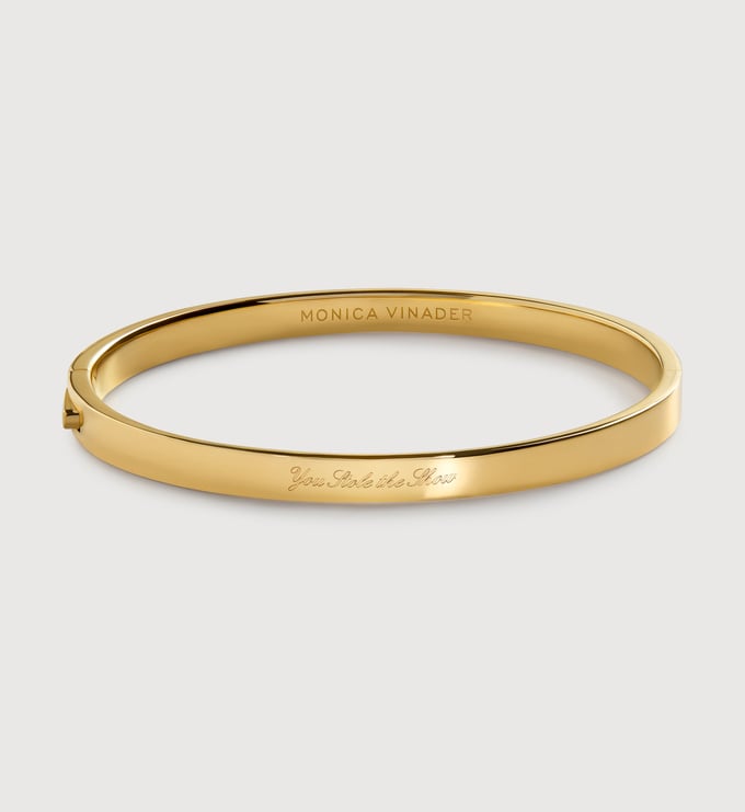 Sienna Spiro Essential Bangle in 18k Gold Vermeil on Sterling