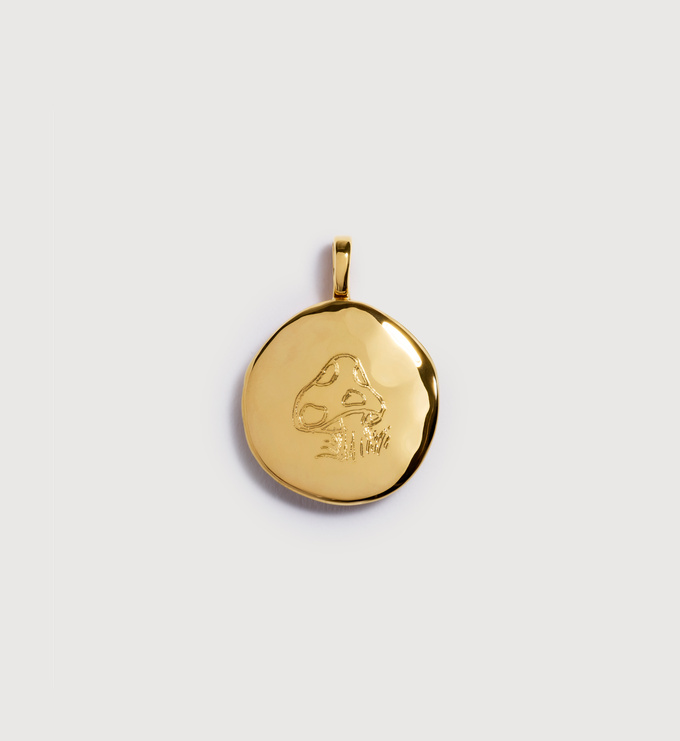 Gold Vermeil Sienna Spiro Deia Round Locket - Monica Vinader