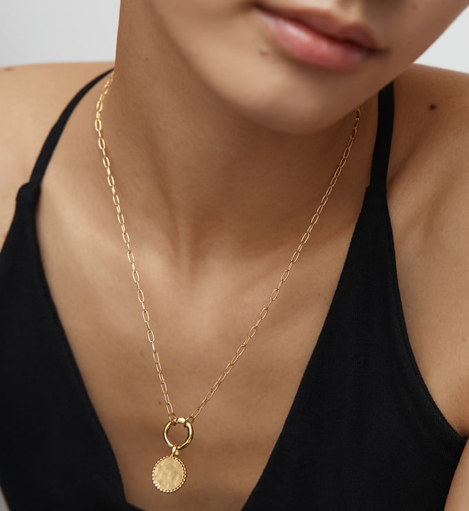 Deia Beaded Pendant Charm Necklace - Monica Vinader