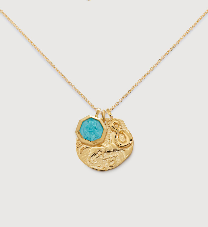St Christopher, Goddess & Infinity Chain Necklace - Monica Vinader