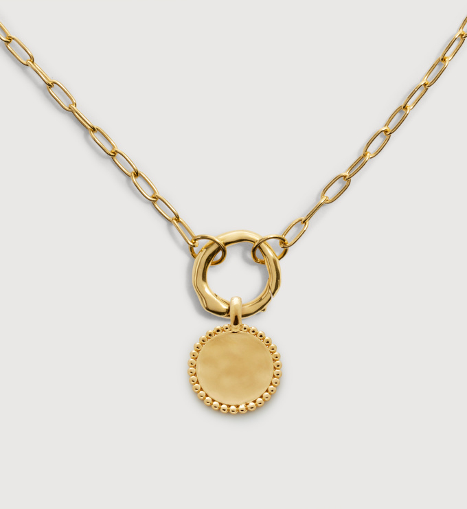 Deia Beaded Pendant Charm Necklace - Monica Vinader