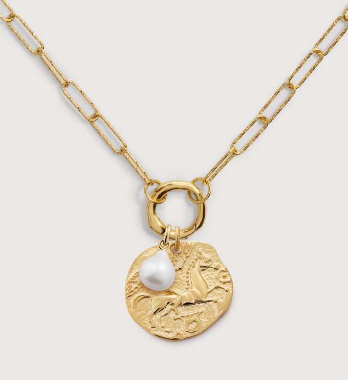Baby Baroque & Goddess Charm Necklace - Monica Vinader