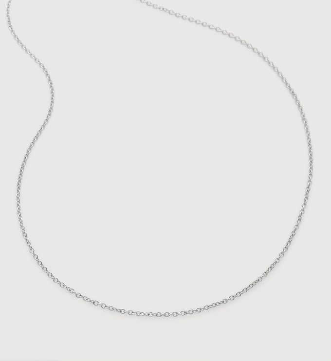Sterling Silver Rolo Chain Necklace - Monica Vinader