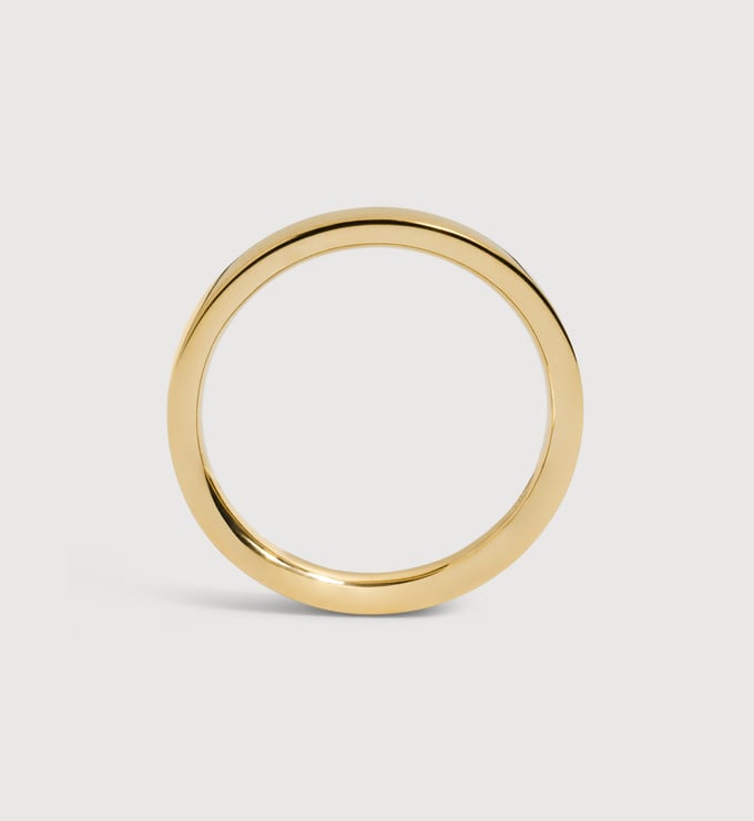 Gold Vermeil Essential Stacking Ring - Monica Vinader