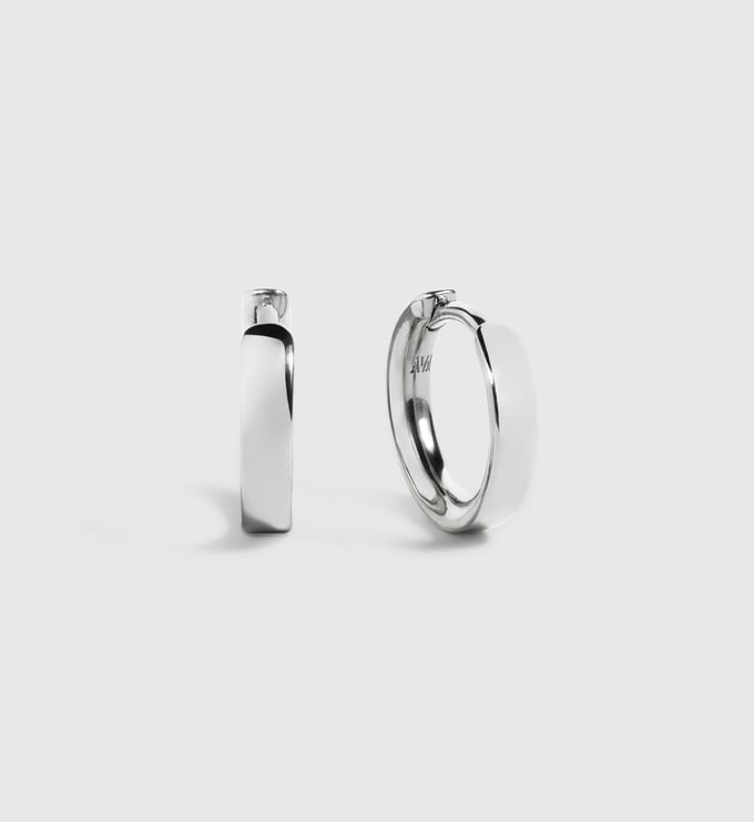 Sterling Silver Essential Huggie Earrings - Monica Vinader