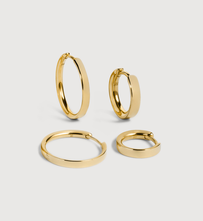 Essential Hoop Set - Monica Vinader