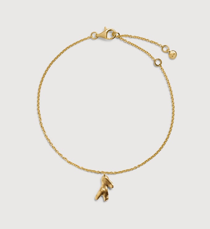 Gold Vermeil Fragments Coral Chain Bracelet - Monica Vinader