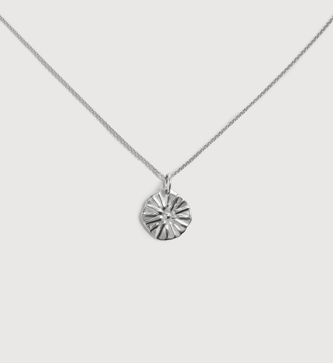 Sterling Silver Sunburst Chain Necklace - Monica Vinader
