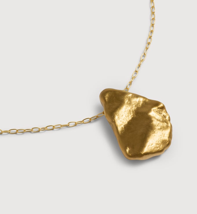 Gold Vermeil Fragments Bold Chain Necklace - Monica Vinader