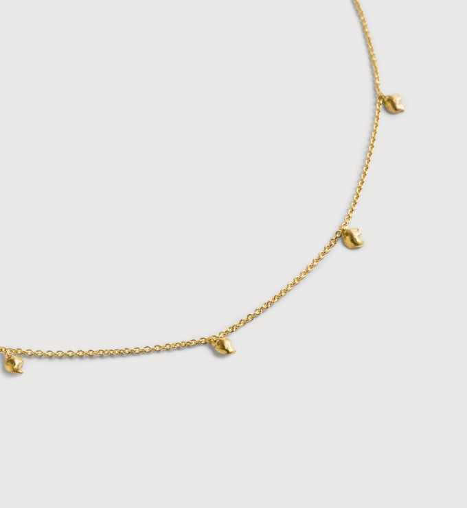 Gold Vermeil Fragments Station Necklace - Monica Vinader