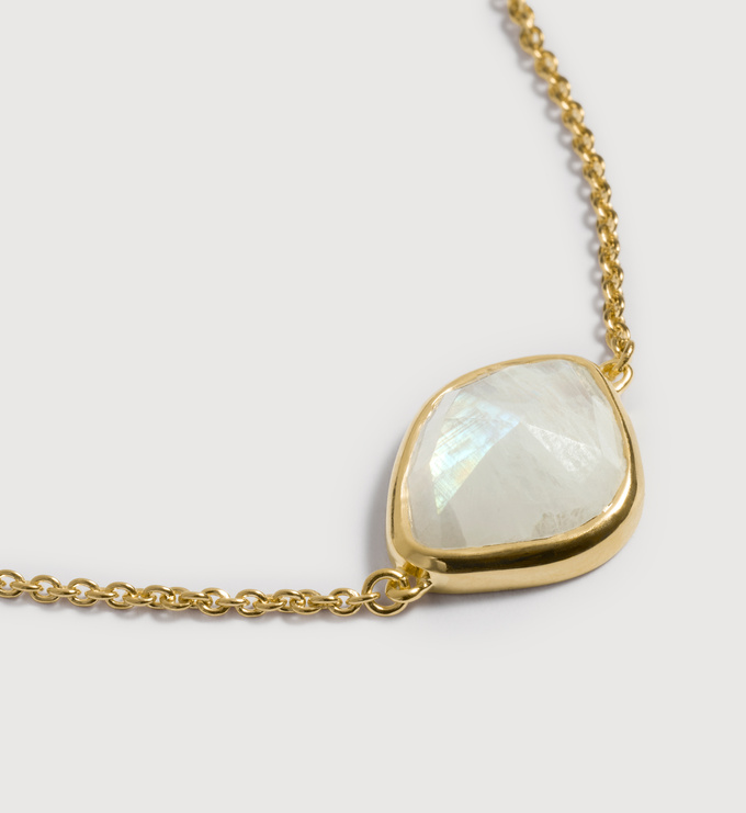 Gold Vermeil MV Siren™ Nugget Bracelet - Moonstone - Monica Vinader
