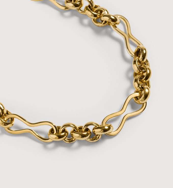 Gold Vermeil Heritage Link Bracelet - Monica Vinader