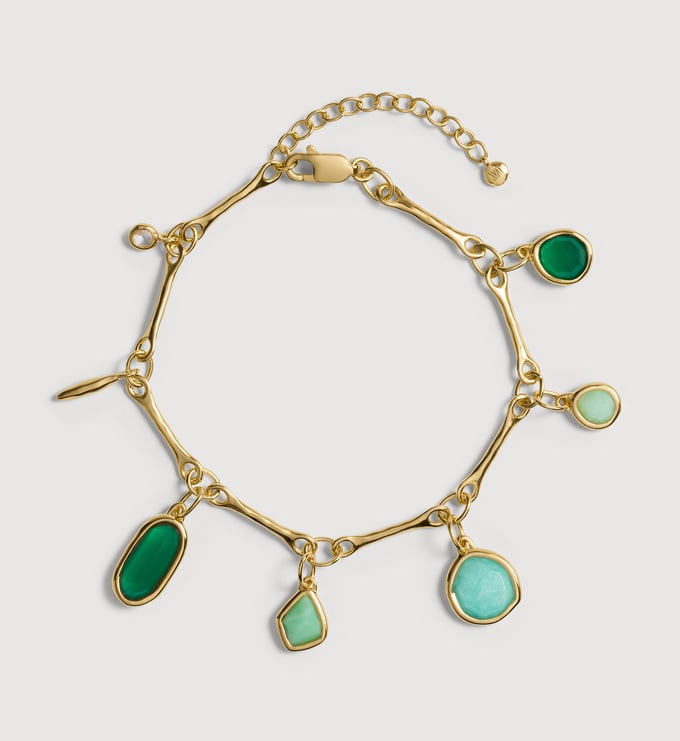 Gold Vermeil MV Siren™ Tonal Multi Drop Bracelet - Mix - Monica Vinader