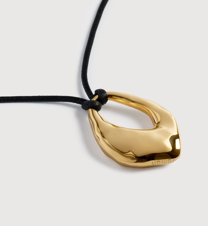 Gold Vermeil Antica Bold Cord Necklace - Monica Vinader