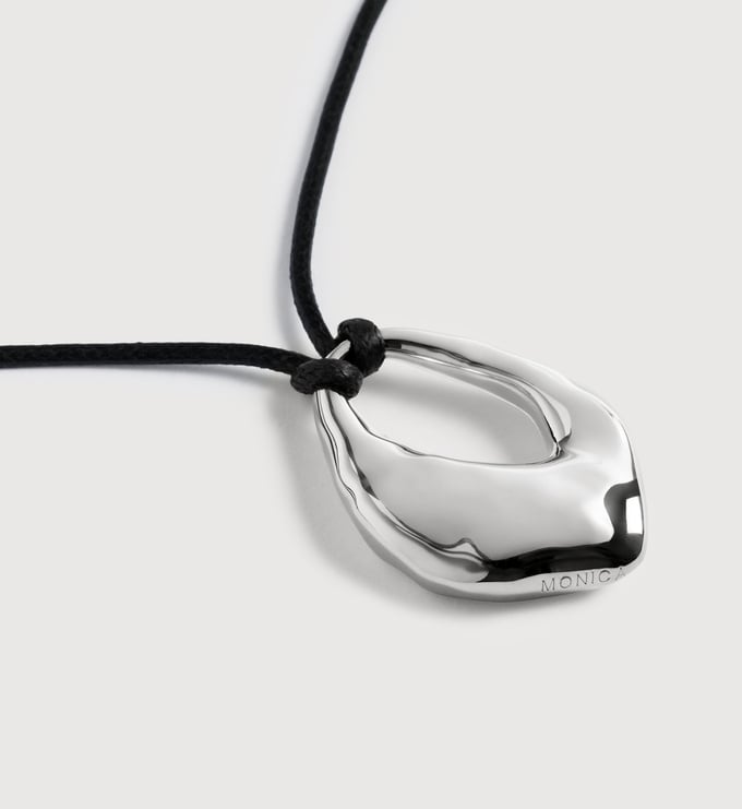 Sterling Silver Antica Bold Cord Necklace - Monica Vinader