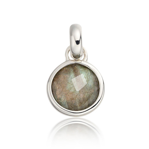 Sterling Silver Luna Mini Pendant Charm - Monica Vinader