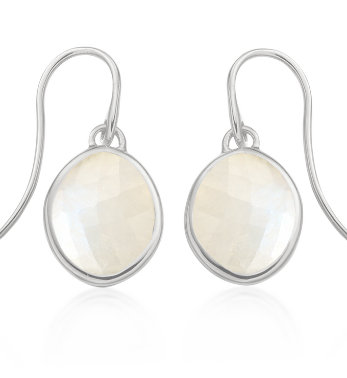 Sterling Silver Small Nugget Earrings - Monica Vinader