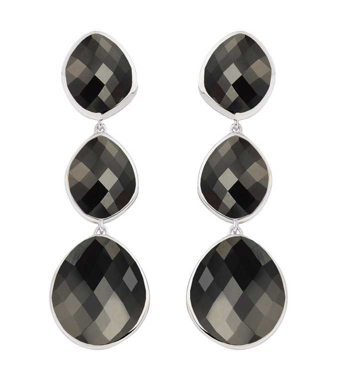 Sterling Silver Nugget Cocktail Earrings - Monica Vinader