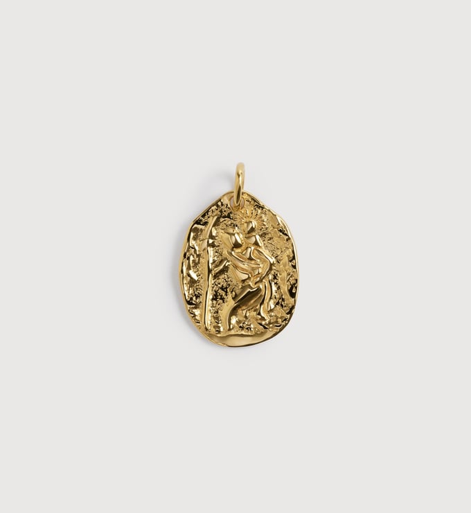 Gold Vermeil St Christopher Pendant - Monica Vinader