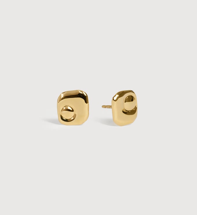 Gold Vermeil Amaia Stud Earrings - Monica Vinader