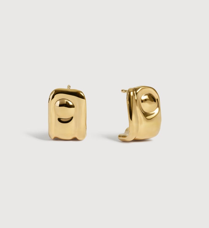 Gold Vermeil Amaia Small Hoop Earrings - Monica Vinader