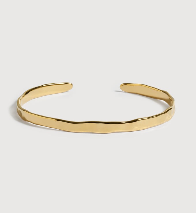 Gold Vermeil MV Siren™ Muse Slim Cuff - Monica Vinader
