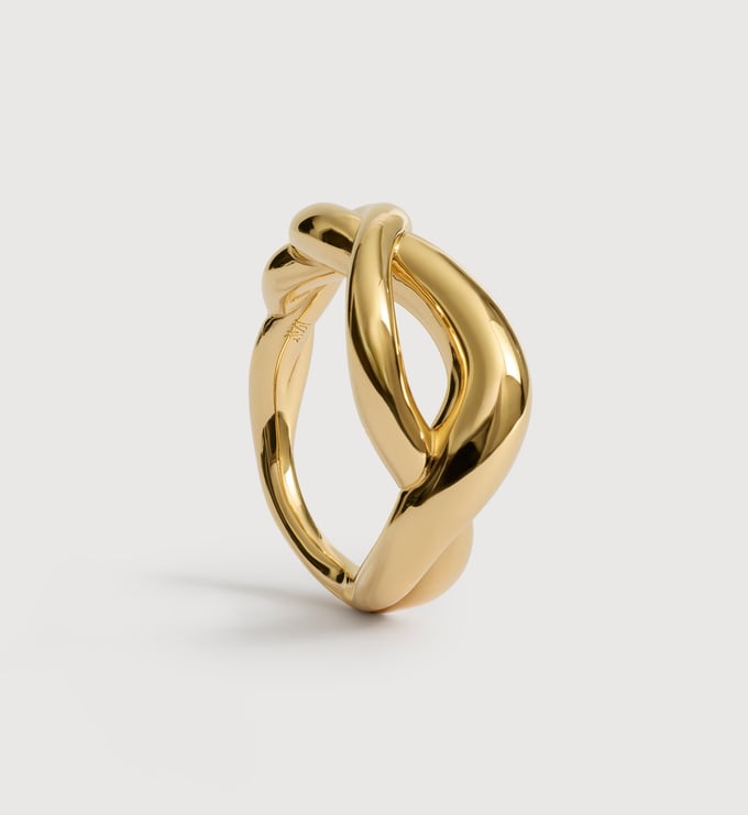 Gold Vermeil Ochre Ring - Monica Vinader