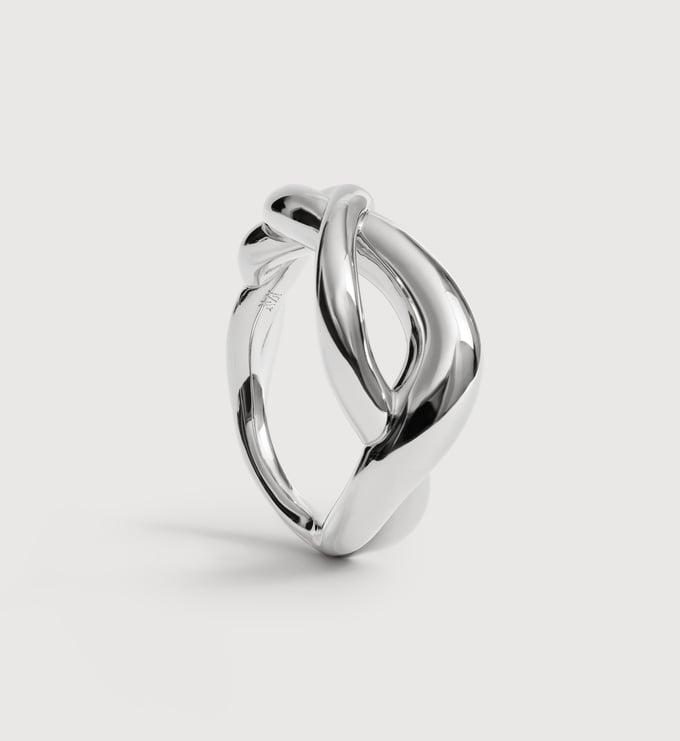 Sterling Silver Ochre Ring - Monica Vinader
