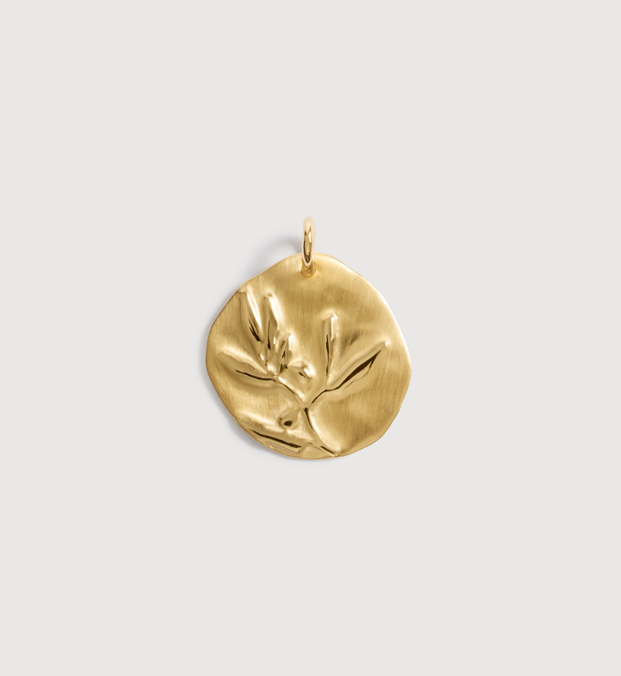 Gold Vermeil Peace Pendant - Monica Vinader