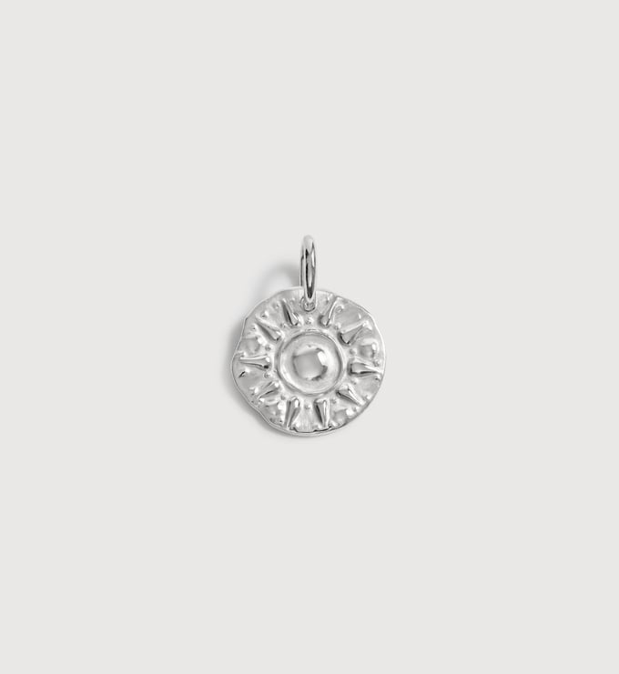 Sterling Silver Sun Pendant - Monica Vinader
