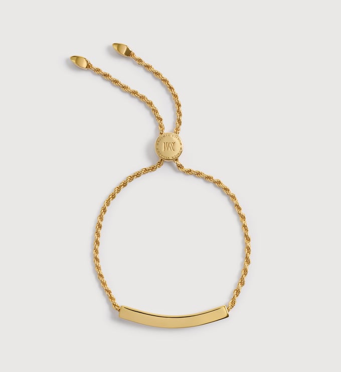 Gold Vermeil Linear Chain Friendship Bracelet - Monica Vinader