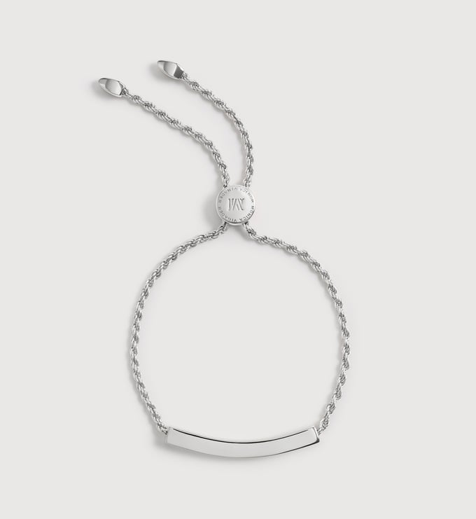 Sterling Silver Linear Chain Friendship Bracelet - Monica Vinader