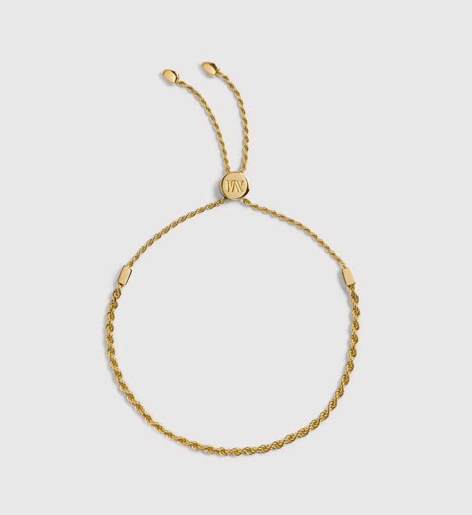 Gold Vermeil Corda Chain Friendship Bracelet - Monica Vinader