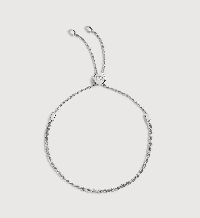 Sterling Silver Corda Chain Friendship Bracelet - Monica Vinader